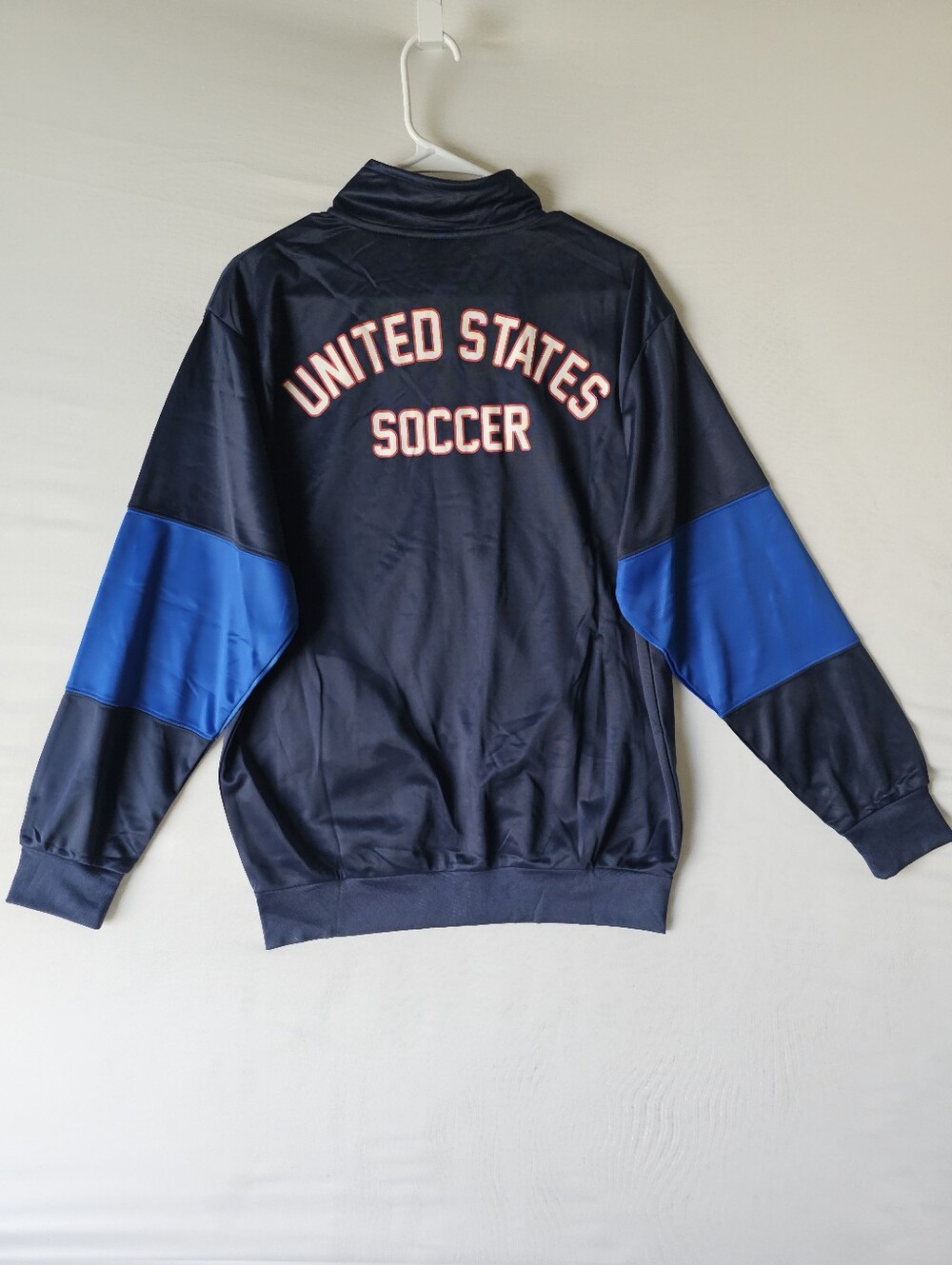 NWT USA Soccer Track Jacket Men's Size M Navy Blue USSF National Team Zip Up - Picture 8 of 16